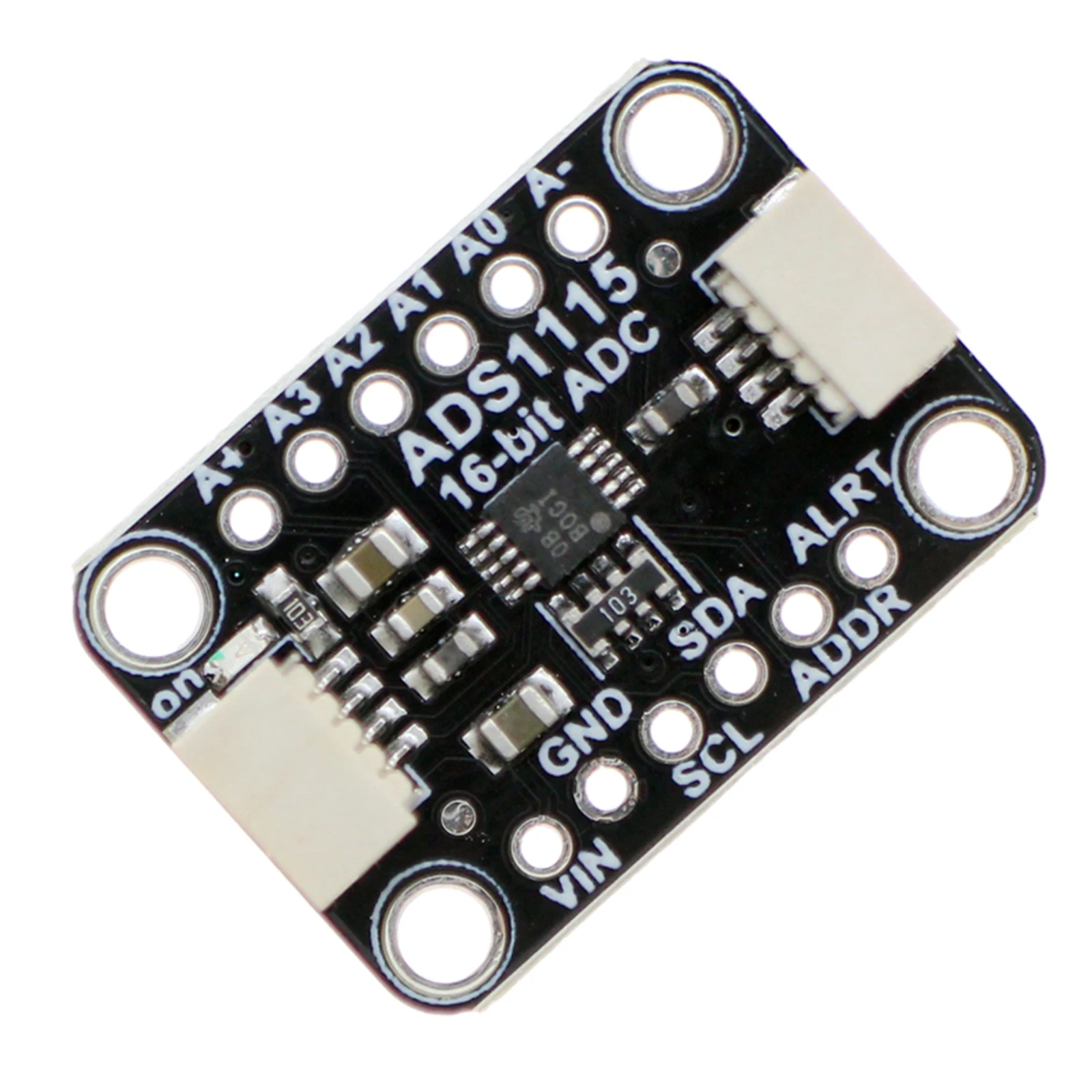 16-Bit ADC Module 4-Channel Programmable Gain Amplifier I2C STEMMA QT Qwiic Interface 860SPS for