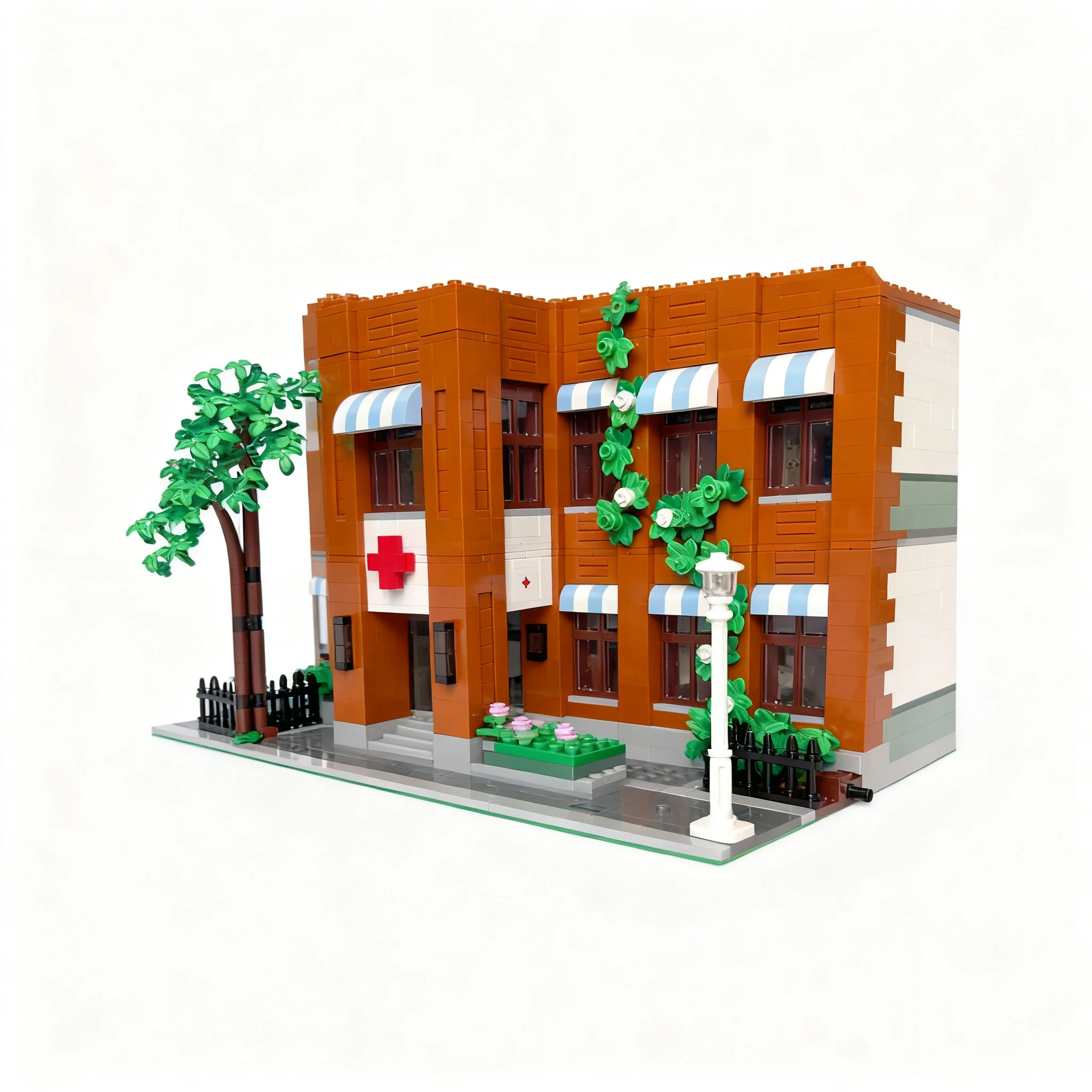 6536pcs MOC Modular Buildings City Hospital Model Building Blocks Toy Construction Christmas Gift Education Craft Collection