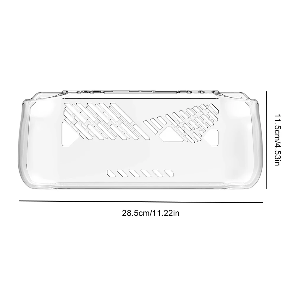 Задняя крышка для ASUS ROG Ally X, прозрачная задняя крышка из ТПУ, полная защита от ударов, прозрачный защитный чехол для ASUS ROG Ally X