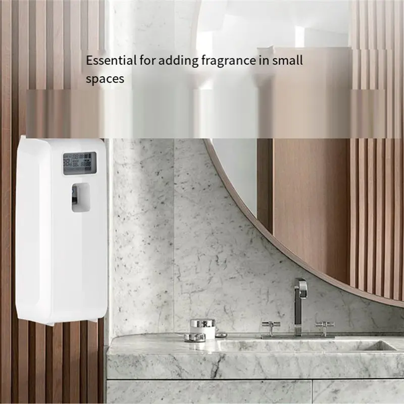 AEE4-Programmable Commercial Air Freshener For Businesses Or Home, LCD Automatic Bathroom Air Freshener Spraying Dispenser