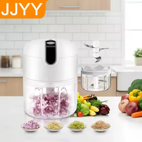 Wireless Mini Electric Garlic Chopper 250ml Compact Vegetable Slicer for Onion Ginger Veggies Spices Easy to Use Kitchen Tool