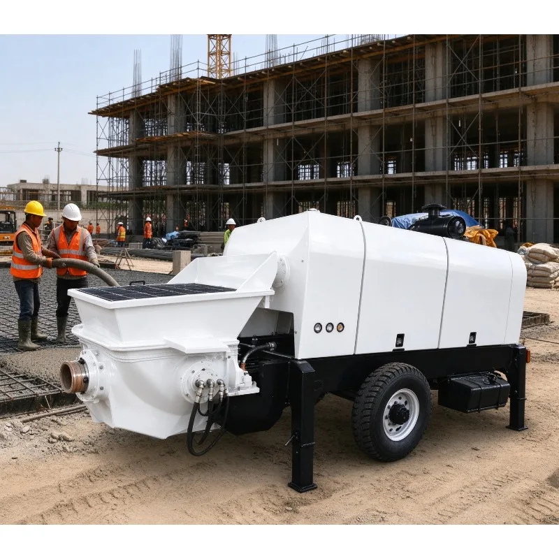 Advanced Technology Mini Concrete Pump Concrete Mixer Pump Diesel High Pressure For Small Construction Building Project