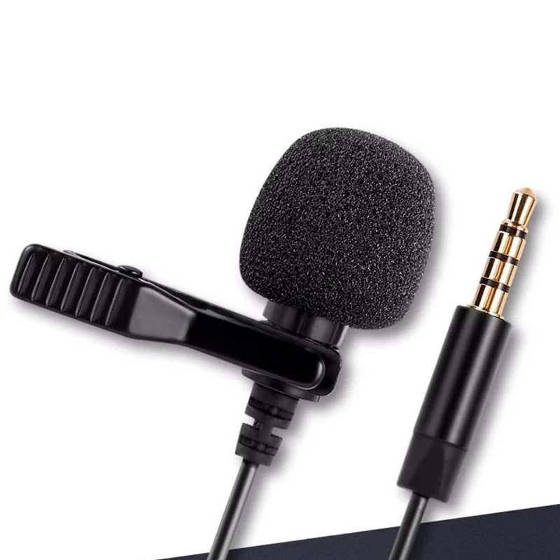 Microphone Lavalier téléphone portable vidéo en direct carte son caméra enregistrement entretien réduction du bruit Microphone, facile à utiliser C
