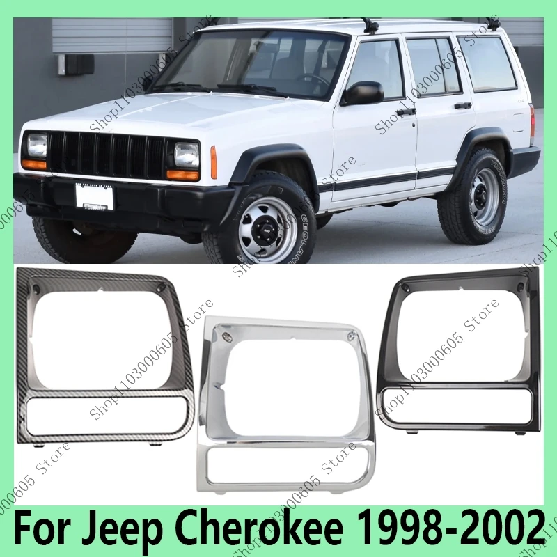 

Для Jeep Cherokee 1998-2002 автомобильные аксессуары передний бампер защитная рамка для фар декоративная рамка 5EM72SW1 5EM73SW1
