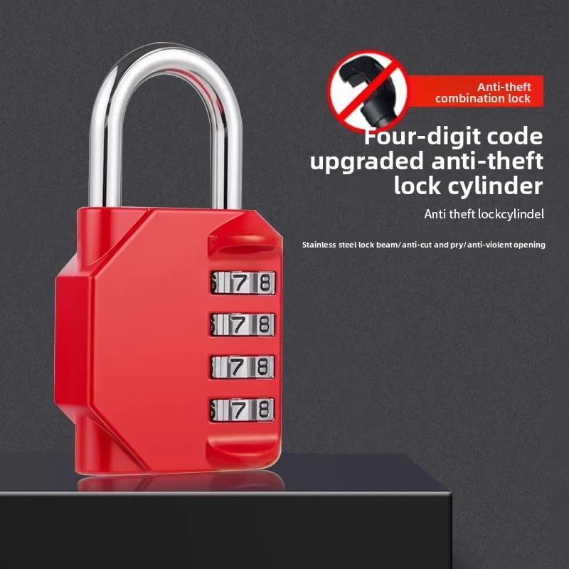 Password Padlock Waterproof Rustproof Anti-theft Travel Case Lock Locker Backpack Bicycle Frame Helmet Gym Lock