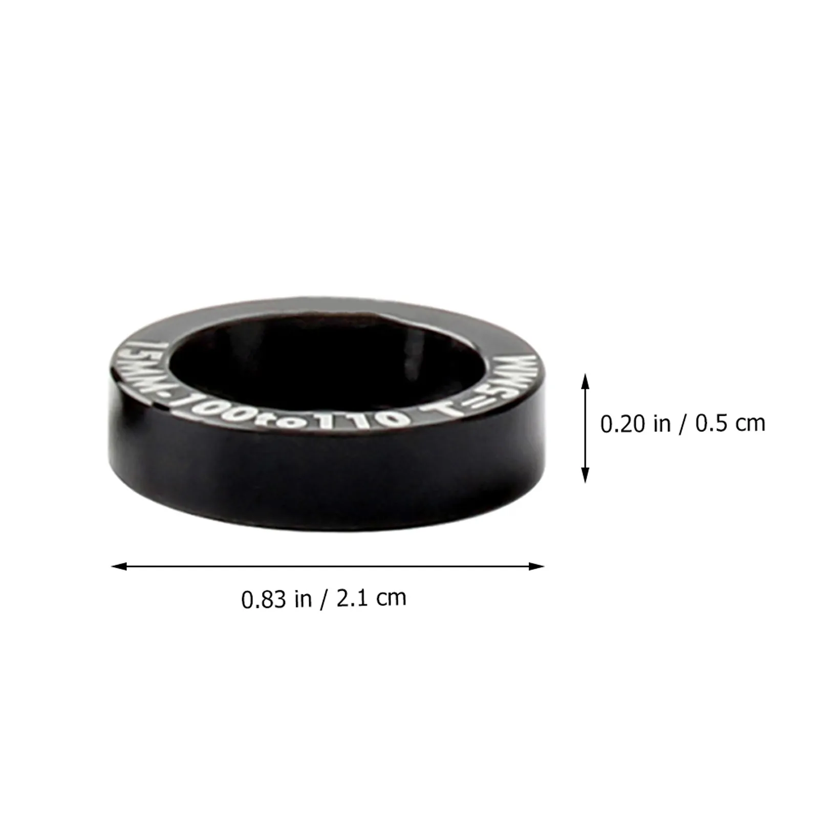 2pcs Bike Hub Conversion Adapter 100 to 110mm Aluminium Alloy Bike Boost Hub Conversion Screw Washer Bike Accessories Black