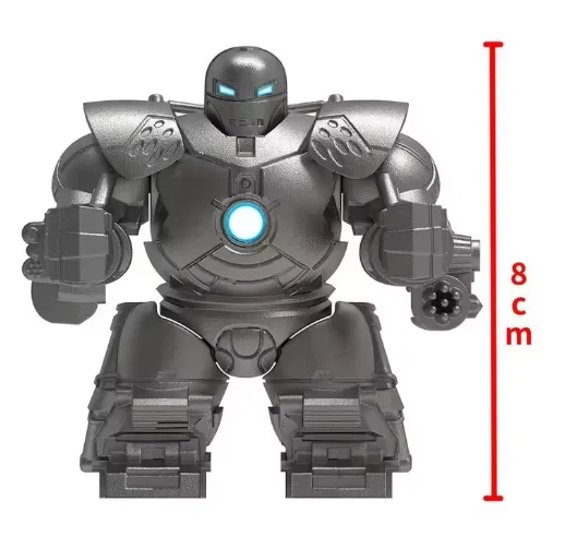 Big Building Blocks Superhero Iron Monger Movable Assemble Action Figures Puzzle Collectible Model Doll Brick Ornament Toy Gifts
