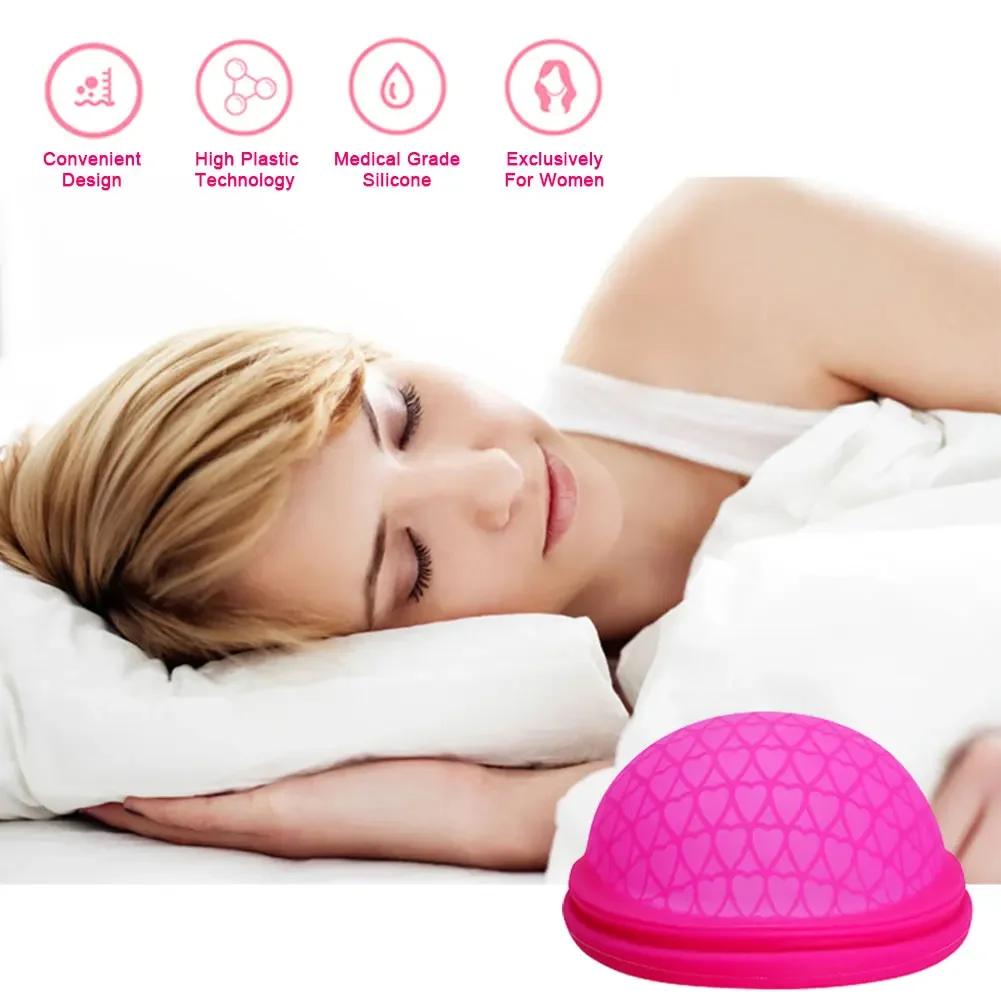 Menstrual Cup Soft Silicone Extra-Thin Sterilizing Reusable Menstrual Disk Tampon Pad Alternative Woman Care Tools