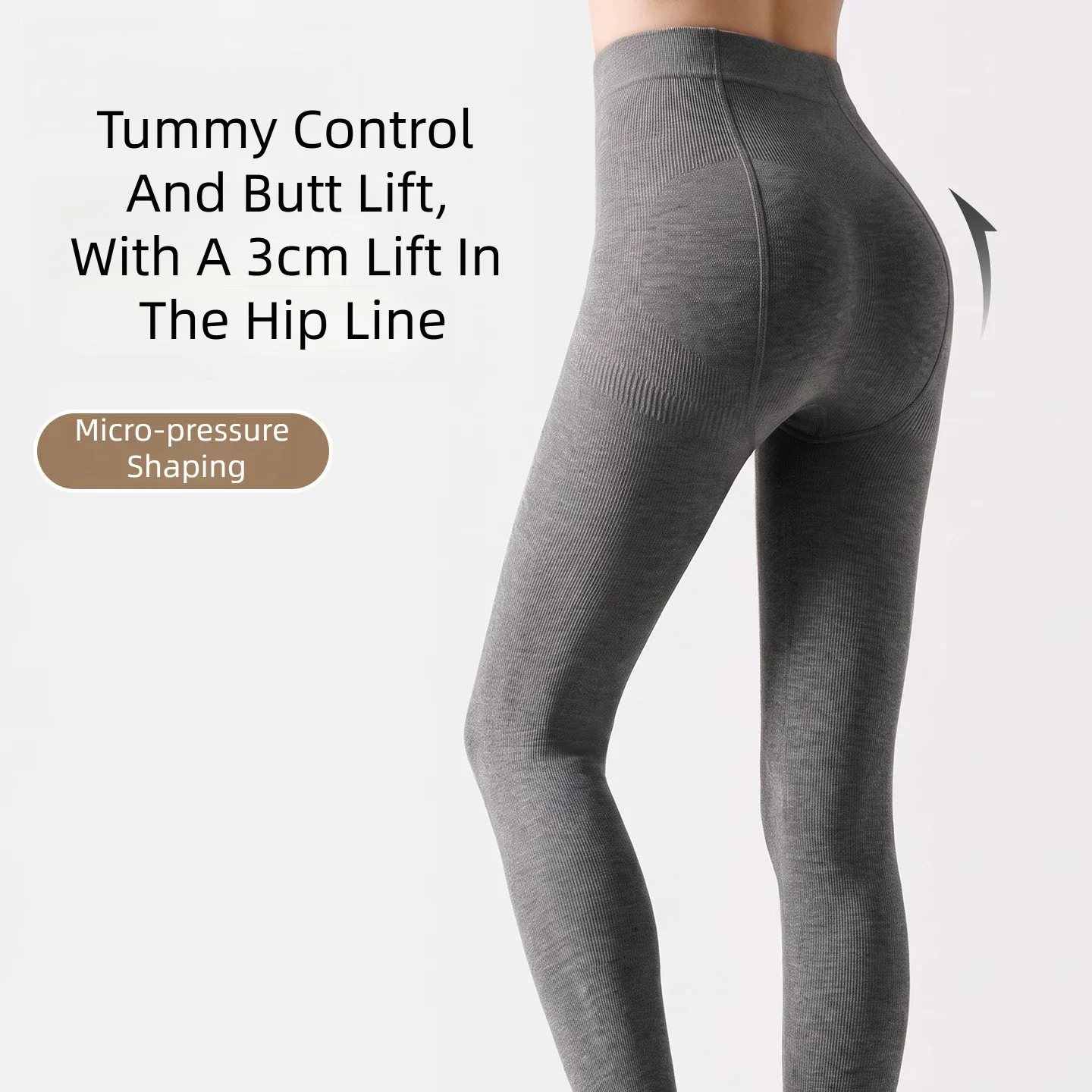 Kave Women 1/2 Pack Ribbed Thermal Tight Autumn Winter Warm Compression Shaping Butt Lift Tummy Control Slim Outerwear Pantyhose