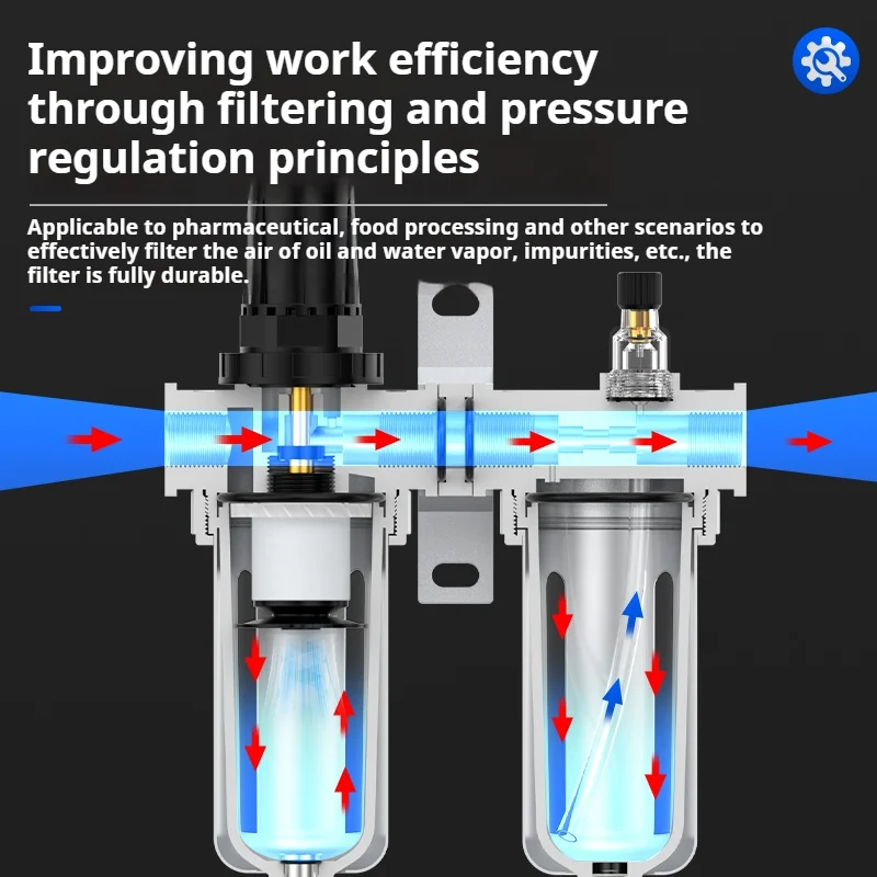 Luftkompressor SFC200 Filterregler Öl Wasserabscheider Falle Regelventil Pneumatische Teile