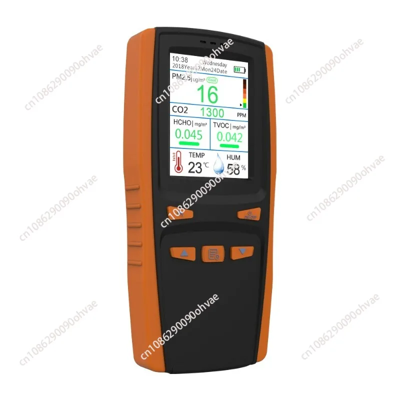 Portable Gas Analyzer Gas 10 In 1 Handheld NDIR Sensor CO2 PM2.5 TVOC DM509