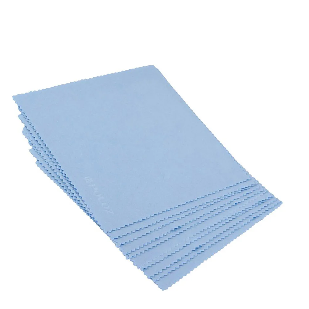 

80 Pcs Cleaning Cloth Jewelry Lens Wipes for Glasses Silverware Eyeglasses Blue Cloths