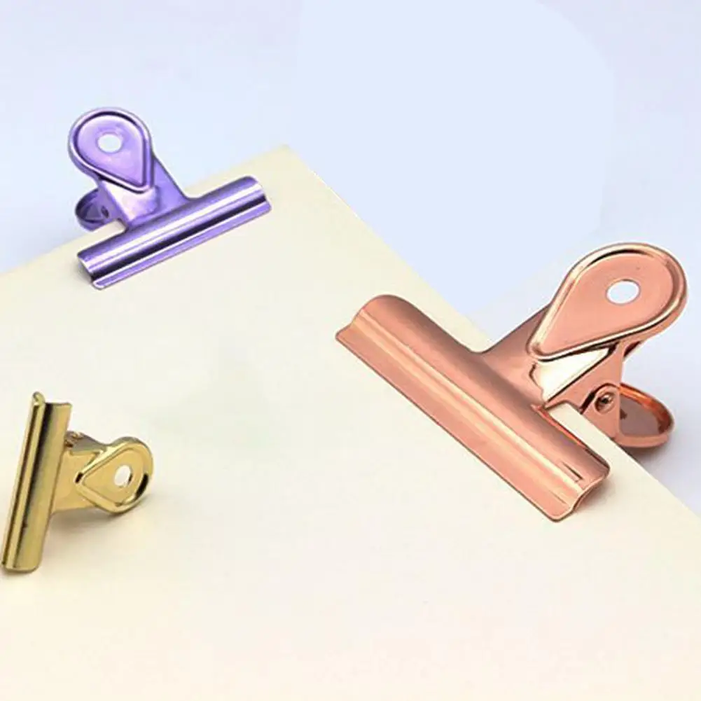 Защитные дизайнерские зажимы для бумаг, красочные скрепки для бумаг с быком, набор металлических зажимов для бумаг, набор офисных школьных принадлежностей, 5 шт., бульдог для искусства