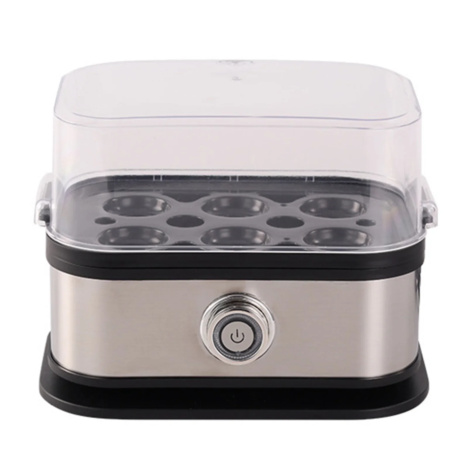 6-Egg Capacity Egg Poacher for Hard Boiled Eggs Vegetable Steamer with Auto Shut-Off Food Steamer