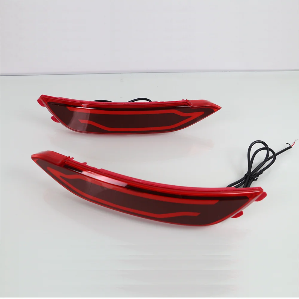 Auto Rear Light LED DRL Rear Bumper Tail Light Brake Lights Turn Signal Lamp Car Reflector For Hyundai Tucson 2015-2017