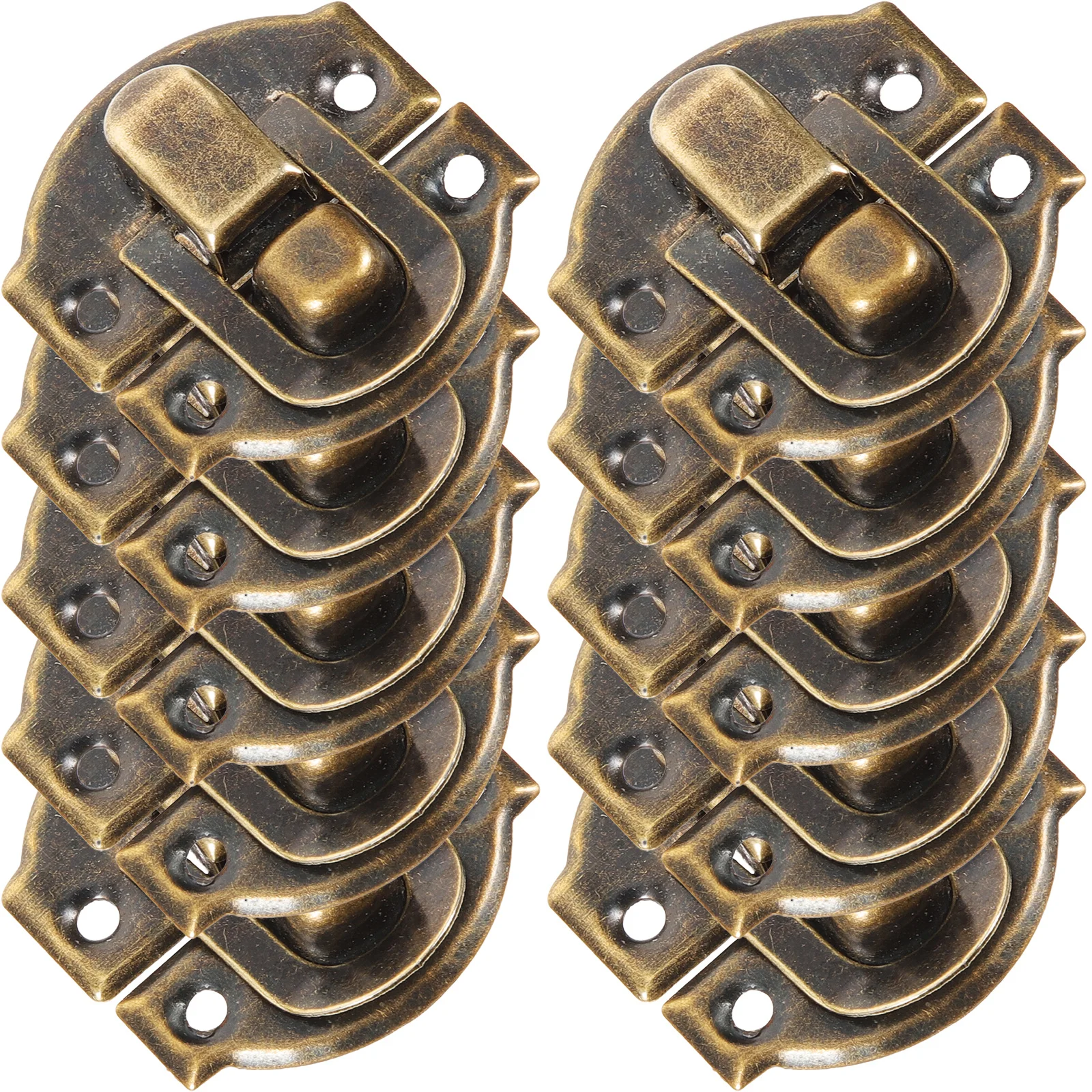 10 قطعة صندوق خشبي مزلاج إغلاق فولاذي عالي التحمل للمجوهرات هدية النبيذ صندوق الزفاف خمر خزانة الصدر درج الأثاث