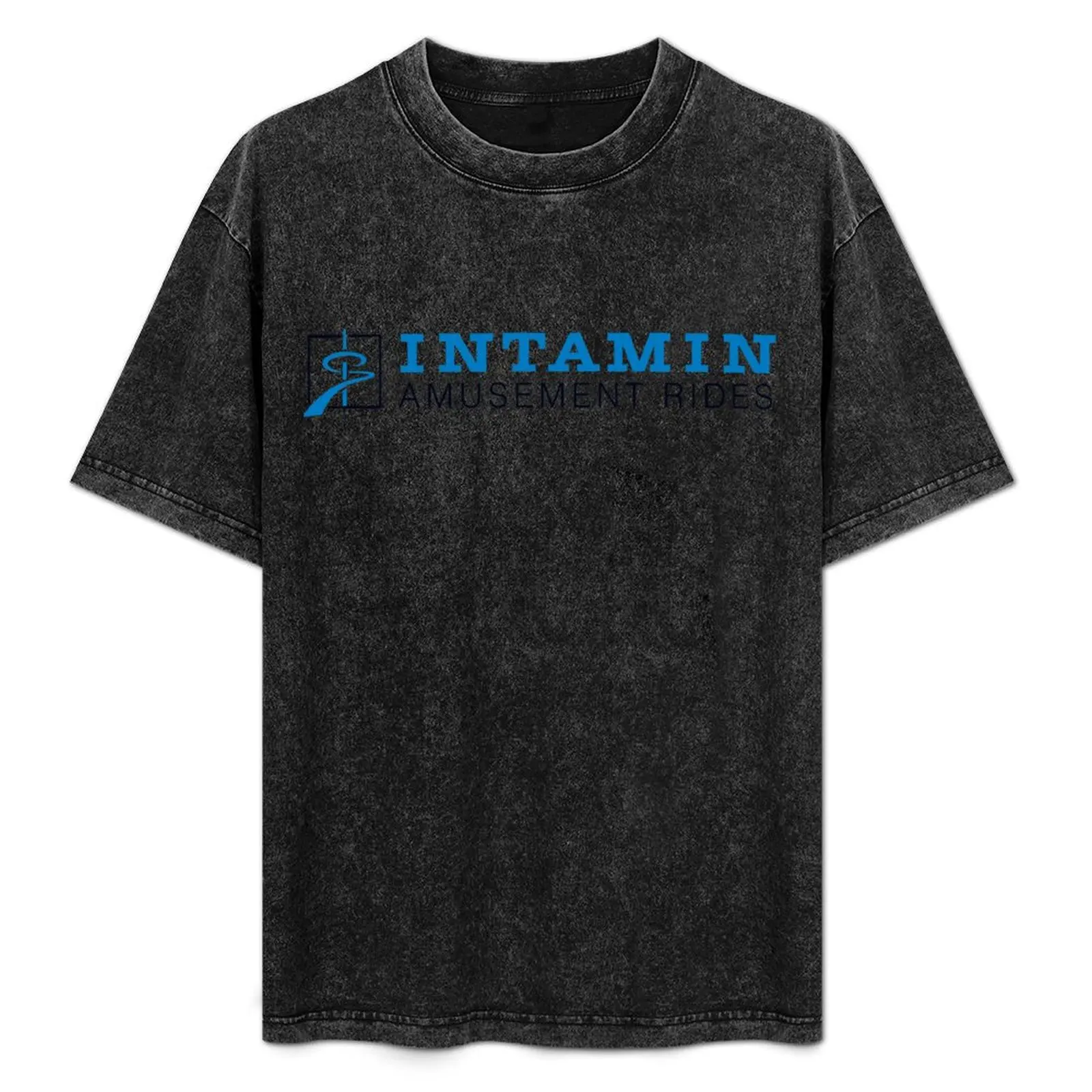 

Intamin Amusement rides logo T-Shirt mens graphic t shirts man t shirt cotton high quality T-Shirt