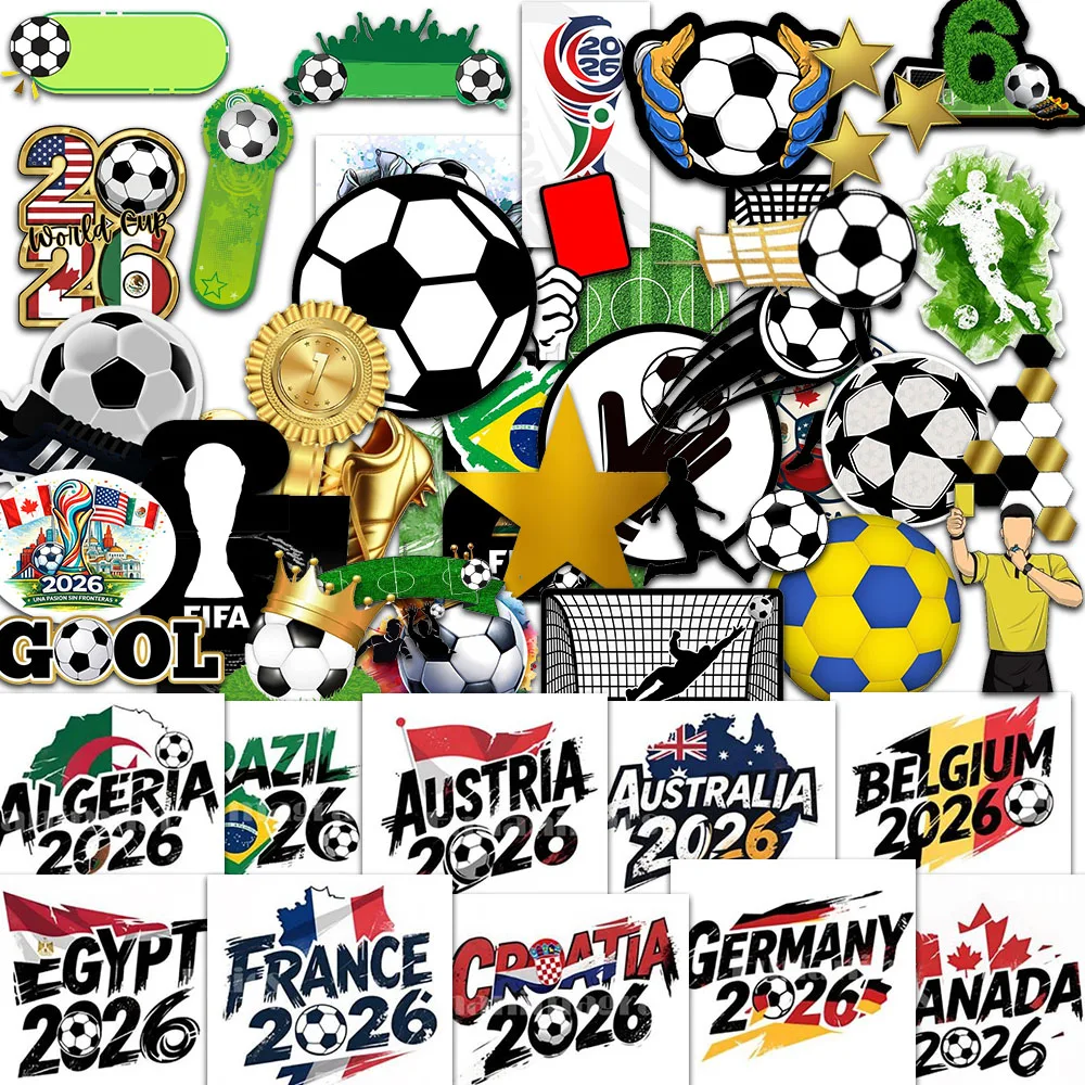 2026 Sprot Soccer Football  Stickers 3 type fo0tball sticker Suitcase Water Cup Scooter Stickers
