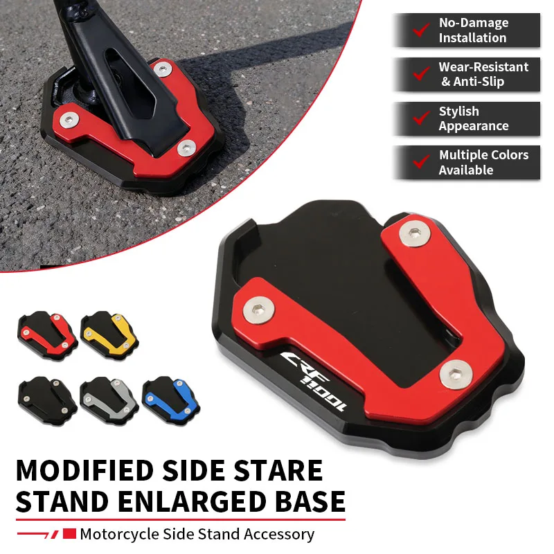 For CRF1100L CRF 1100 L L4 Africa Twin 2020-2025 2024 2023 Motorcycle Accessory CNC Kickstand Side Stand Extension Enlarge Pad