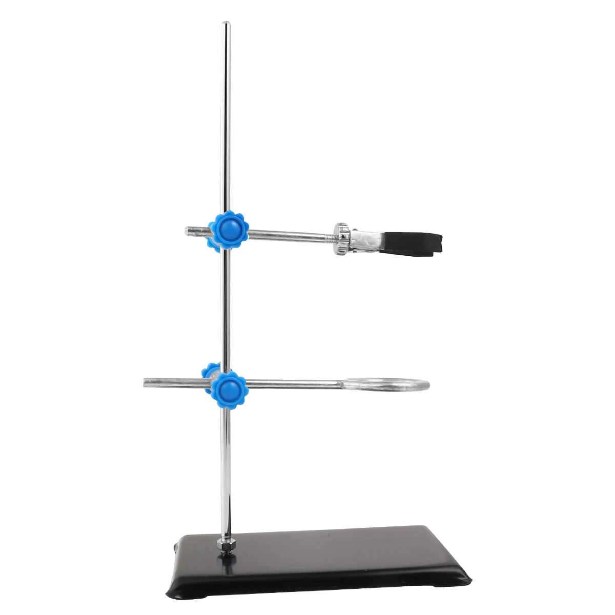 

1pc Laboratory Stand 30cm Mini Square Base Clamp Metal Pole Support Experimental Supplies Chemistry Physics Lab Tools