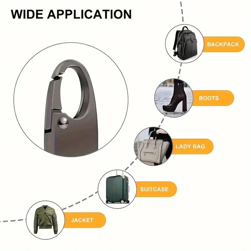Anti-theft zipper clips, universal double-lock zipper heads, suitable for suitcases, metal handicrafts, used for sewing, weaving