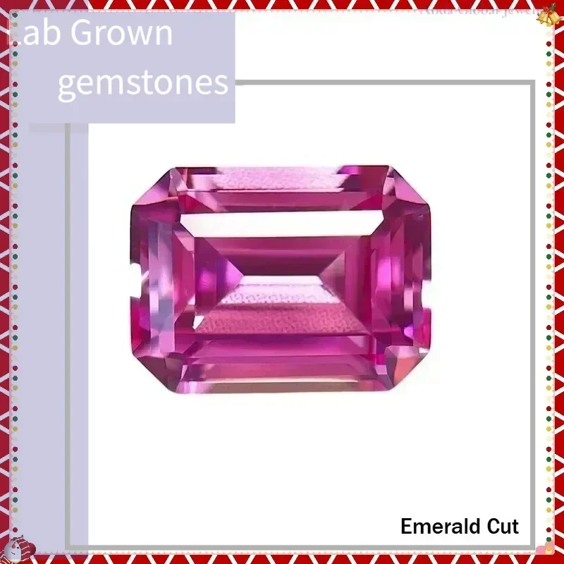 

M-Pink Color Lab Grown Sapphire for Jewel Making DIY Ring Necklace Earrings Main Materials with GRA Certificate Daily Matching