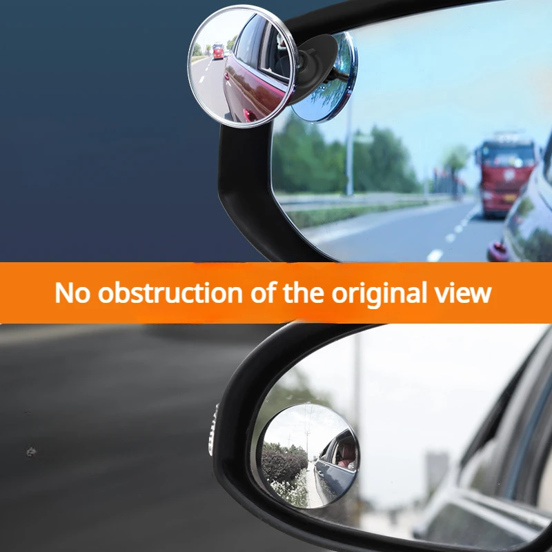 Car Small Circular Mirror Universal Adjustable Car Rearview Mirror Blind Spot Mirror Small Round Microscope in Reversing Vehicle