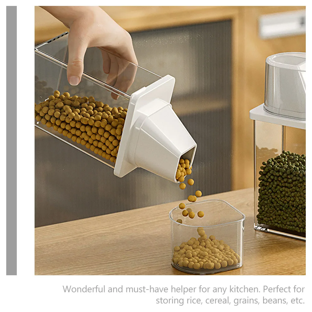 

Rice Jar Airtight Storage Container Food Dispenser Pantry Containers for Plastic Grains