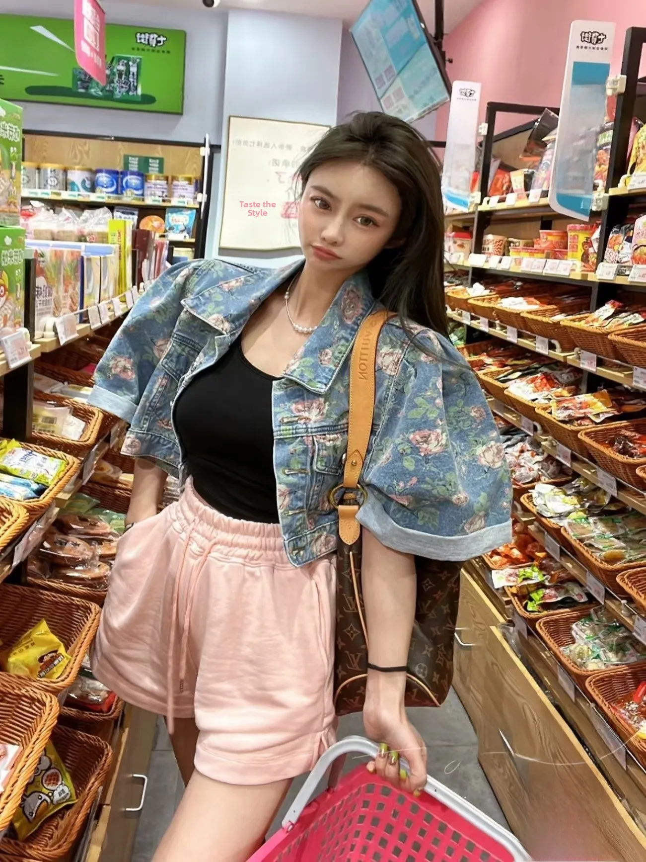 

Ретро воротник с цветочным рисунком маслом Bubble Sve Denim Jaet женский свободный ор тонкий сладкий хлопок повседневная мода