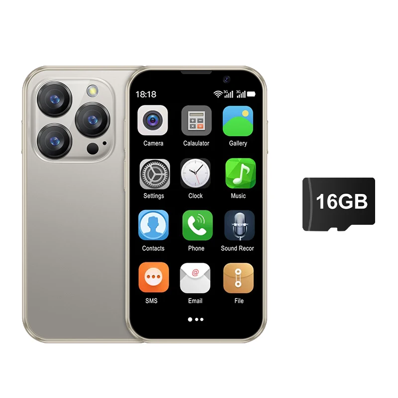 SERVO 16SE Mini Android Smartphone Dual SIM Standby 16GB ROM Play Store Wifi GPS Gezicht Ontgrendelen 3G WCDMA 3.0 "Kleine Slimme Mobiele Telefoon