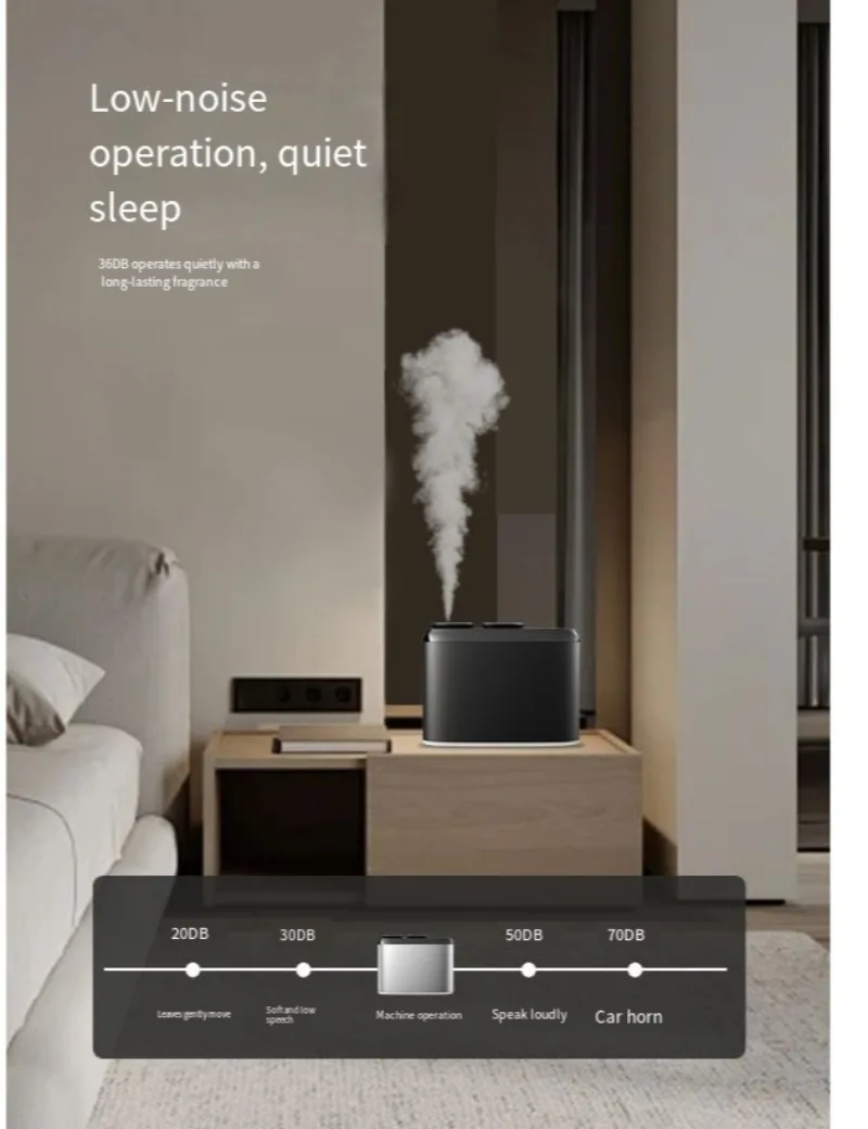 Smart dual-head spray diffuser automatic aroma diffuser for hotels and homes, high-end fragrance maker, long-lasting fragrance