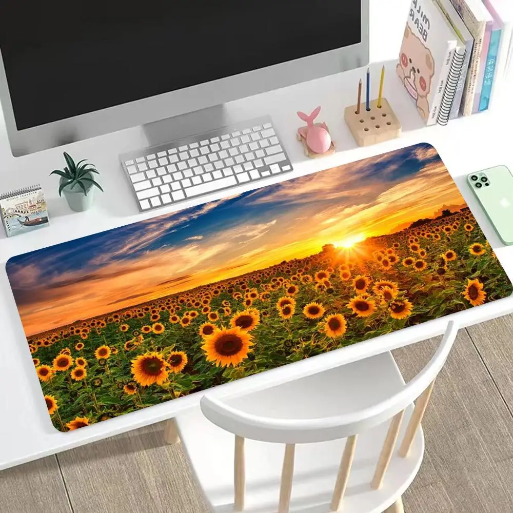 

Sunflower Mouse Pad Cute HD Mousepad Pad Extended Gaming Keyboard LargeMousepad 90x40cm XXL Gamer Mousepad