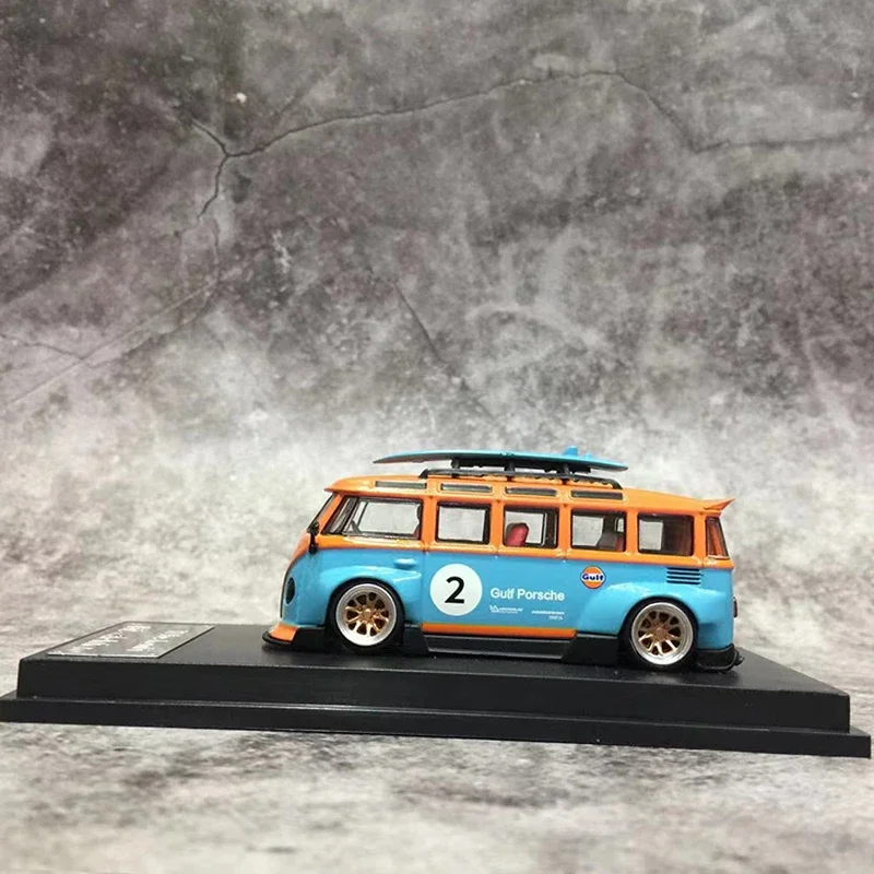 BSC 1:64 T1 Bus vehículo fundido a presión, modelo de autobús, colección de coches, Colección Gulf Verson