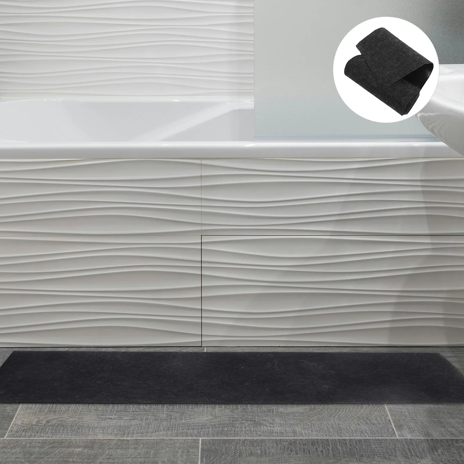 

Absorbent Pool Protector Mat 40cm Nonslip Pool Floor Protector Soft Felt for Swimming Pools Hot Tubs Spas Outdoor Ground Mat