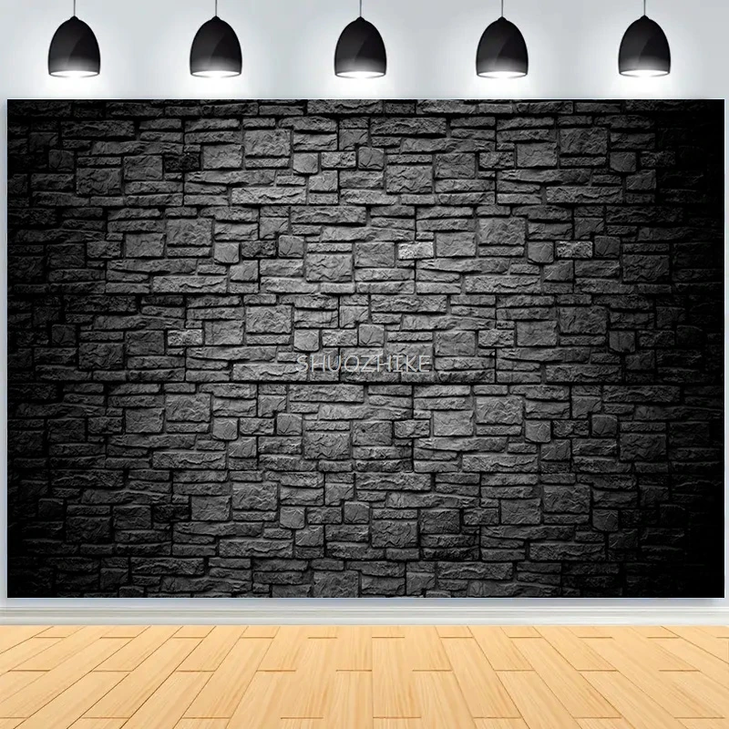 

SHUOZHIKE Gray Brown Antique Brick Wall Photography Backdrops Props Cement Texture Stone Theme Photo Studio Background QZ-03