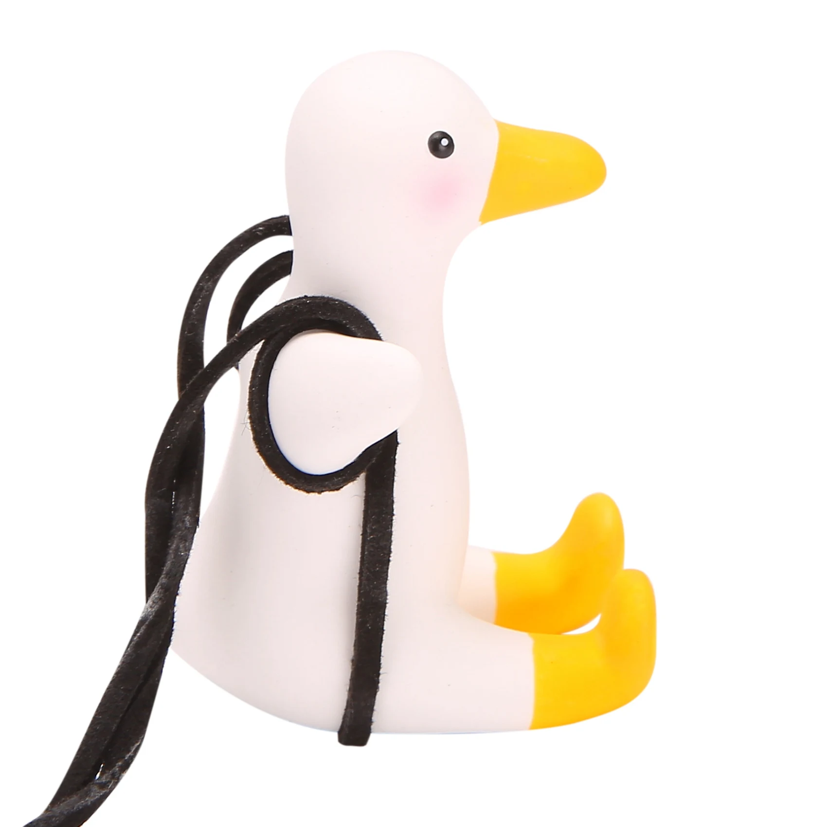 2Pcs Swinging Duck Car Hanging Ornament Swing Duck Car Mirror Cute Anime Car Accessories Auto Decoration Gift