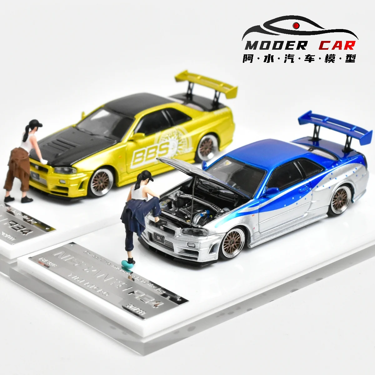 

TimeMicro 1/64 GTR R34 alloy car model toy