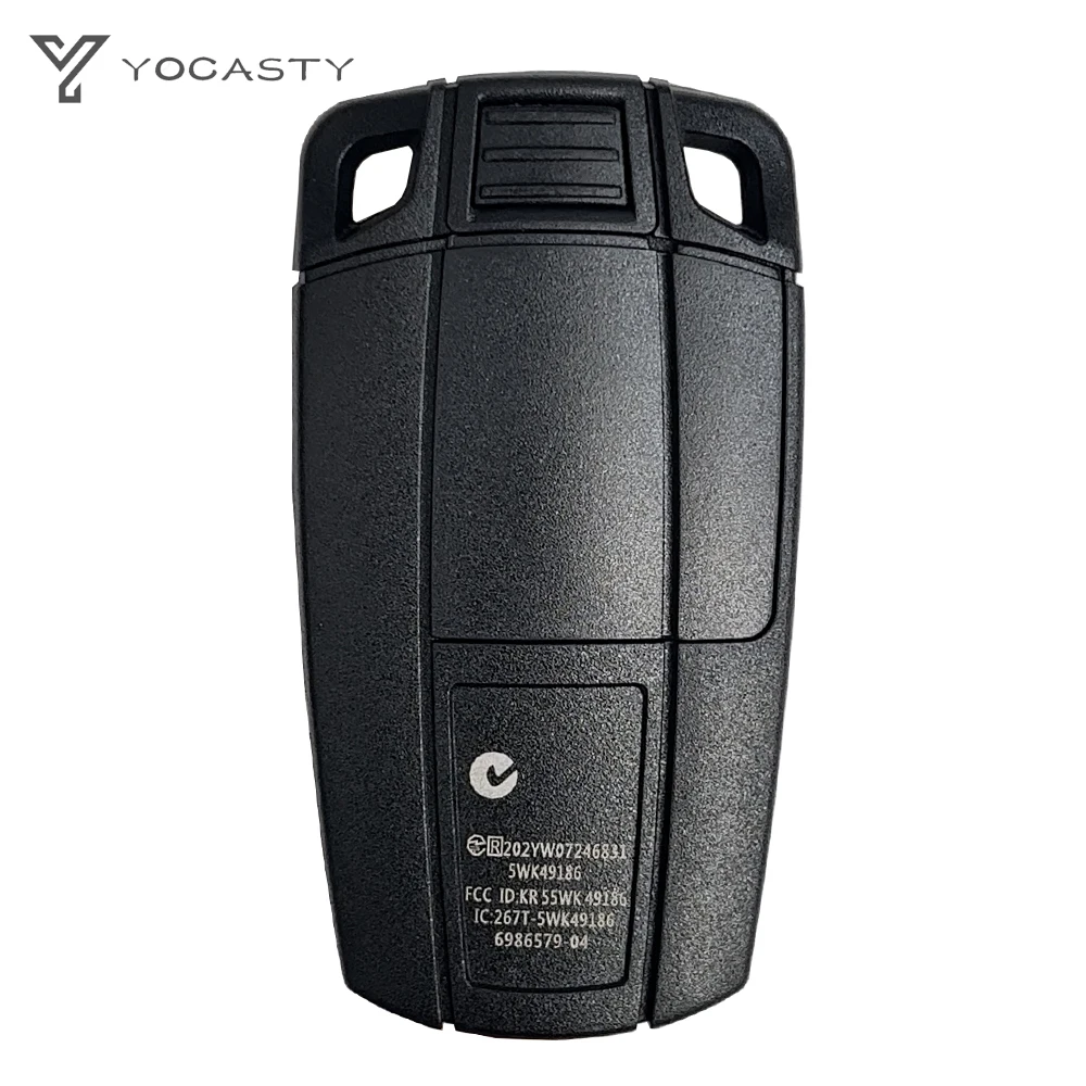 YOCASTY Cas3+ KR55WK49147 Remote Car Key Shell Case Smart Fob Cover With Logo For BMW 1 3 5 6 Series E90 E91 E92 E93 E60