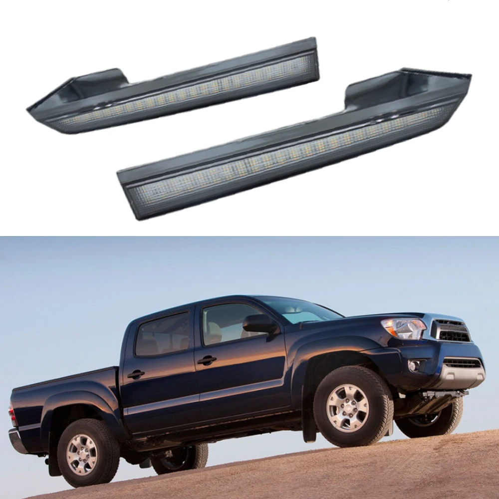 

2pcs LED DRL For Toyota Tacoma 2012 2013 2014 2015 Daytime Running Light Headlights Daylights Yellow Turn Signal Lamp