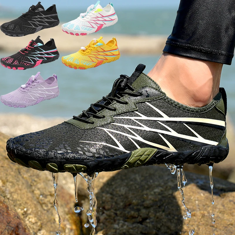 Summer Beach Swimming Shoes Men's Barefoot Upstream Wading Shoes Water Sports Shoes Beach Water Shoes Women's Yoga Fitness Shoes
