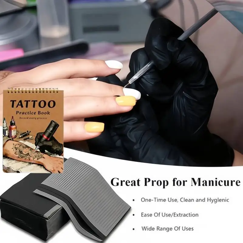 

Набор для тату: 10 листов имитации кожи для практики и 20 листов толстых двусторонних ковриков для тату-стола, имитация кожи для тренировок