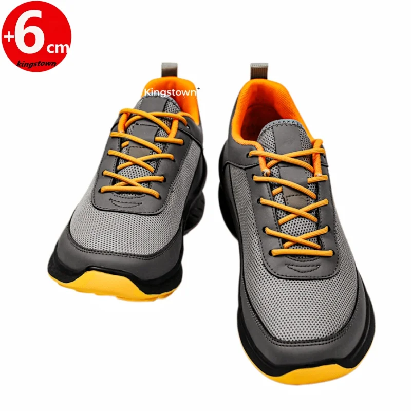 

Men's Elevator Shoes 6CM Height Increase Sneakers Sports Lift Chunky Plus Size 38-45