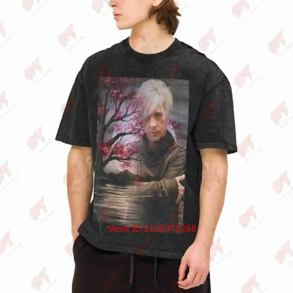 Nicolas Sirkis Indochine Vintage Washed Tee Pure Cotton T-Shirt