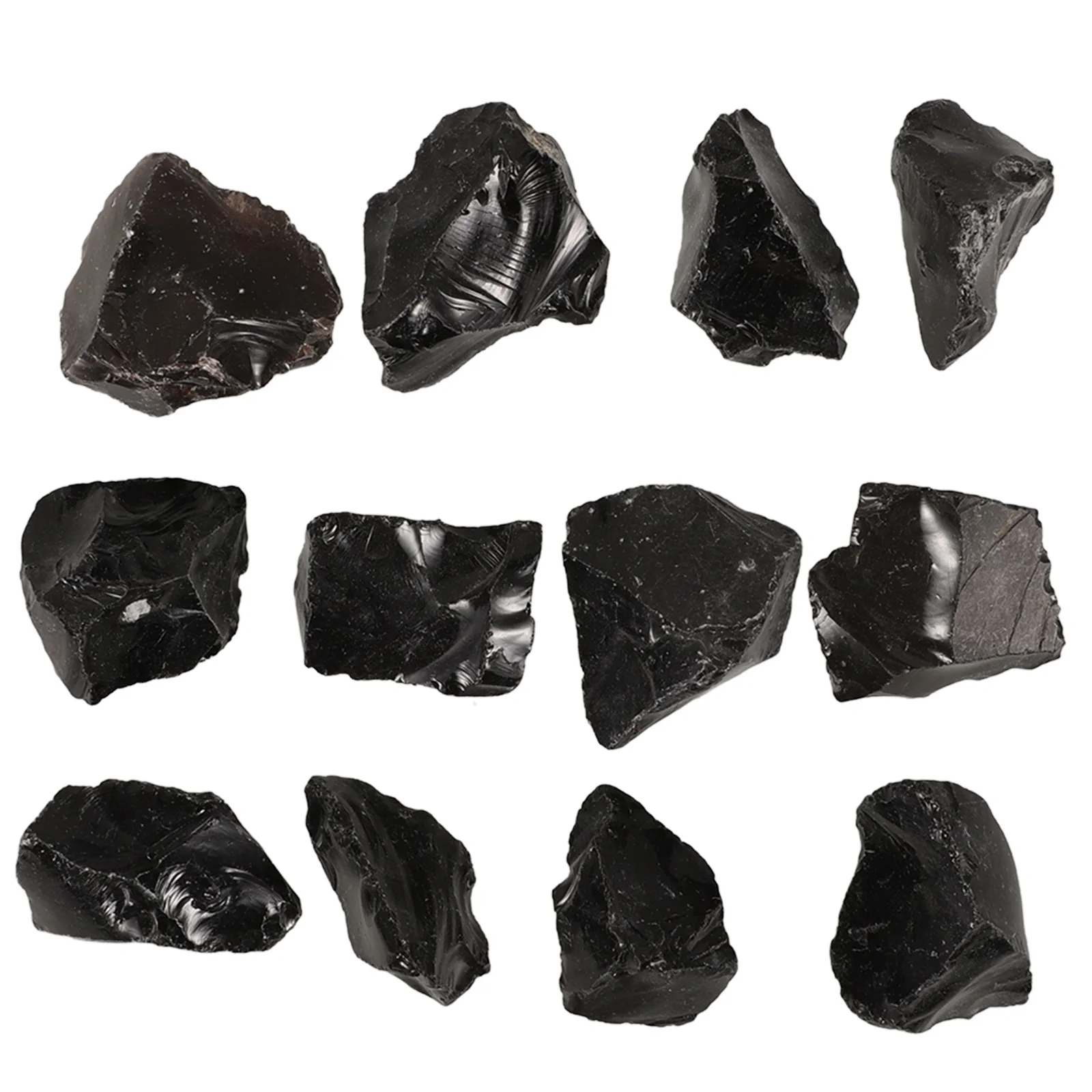

Obsidian Stone Decoration Black Gravel Natural Crystal For Home Wedding Party Diffuser Rough Stones Ornament Bulk