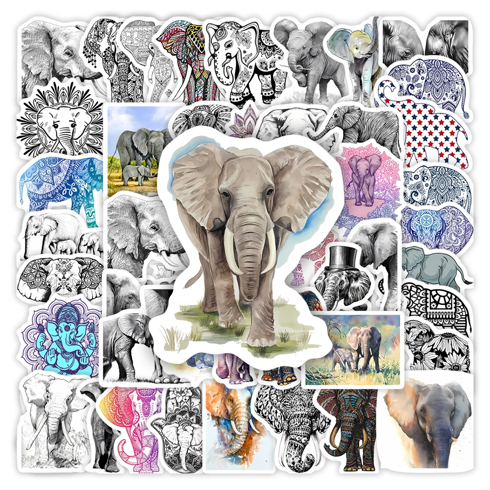 Elephant Arts Stickers Aesthetic DIY Kids Toys Gift Decorative Decal for Scrapbook Laptop Phone Luggage Bottles Waterproof