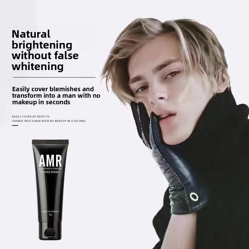 AMR 50g Men Face Cream Conceal Blemishes Pores No White Cast Moisturizing Cream