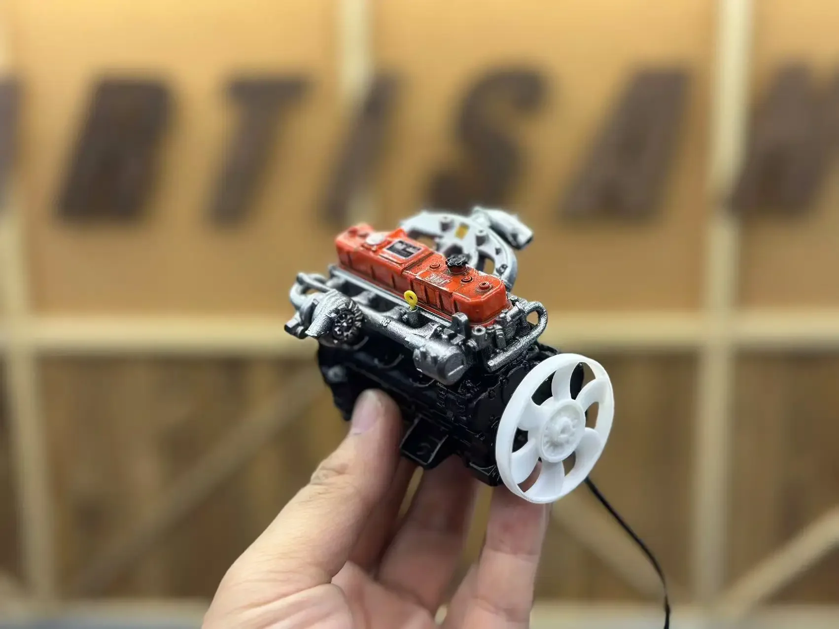 RC Model Mini Engine for 1/10 RC Crawler Car Traxxas TRX4 Defender AXIAL SCX10 RC4WD Accessories