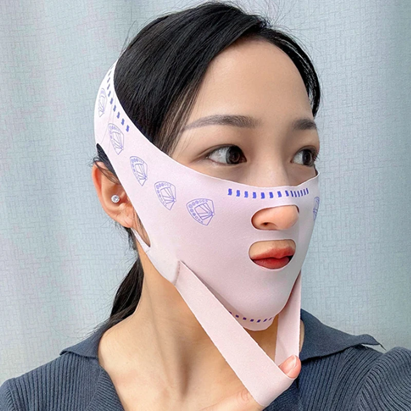 

Women Chin Cheek Face Slimming Bandage Lift Up Belt Bilayer V Line Face Shaper Facial Anti Wrinkle Strap Skin Care Beauty Tools