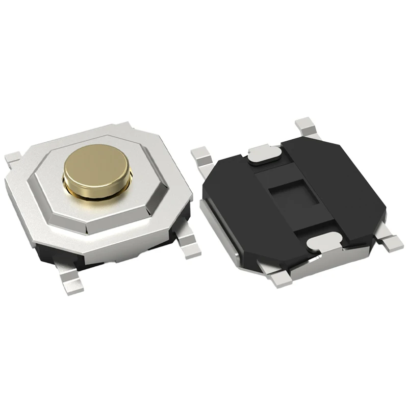 50pcs 4x4 Waterproof Tact Switch 4x4x1.5 4x4x1.6 4x4x1.7-5 Copper-Head Button SMD 4-Pin Mini Micro Switch