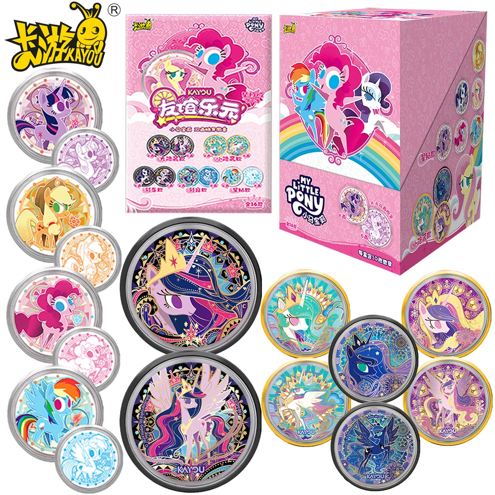 

KAYOU оригинальный My Little Pony, милый Радужный Даш, круглый двусторонний значок, игрушка, детская коллекция, рождественская брошь, ювелирное изделие, подарок